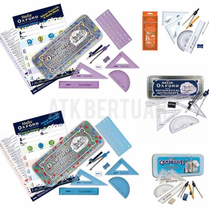 

New Sale Maped Helix Oxford Cambridge Math Set Busur Jangka Penggaris Segitiga Pengiriman Cepat