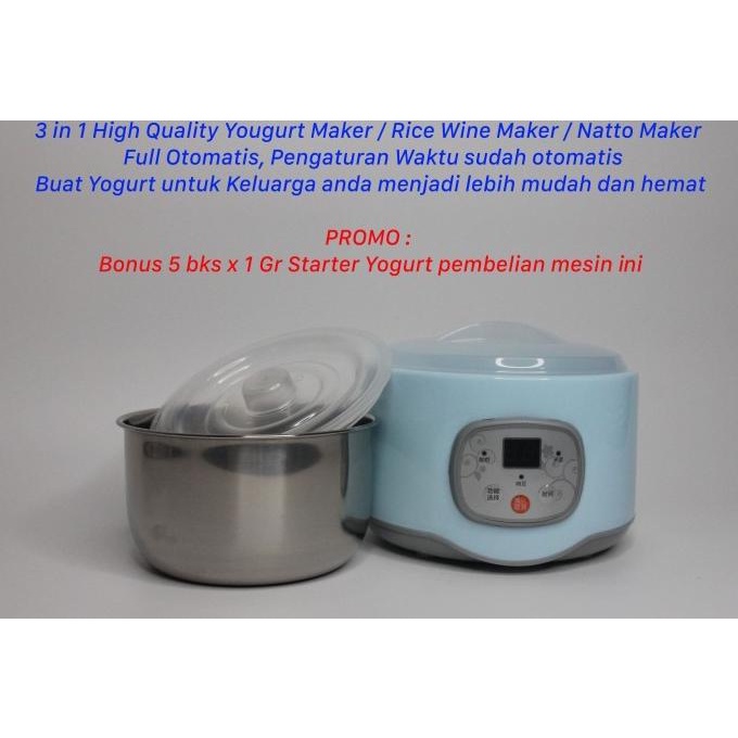 Premium High Quality Mesin Yogurt Maker Rice Wine Natto Full Otomatis