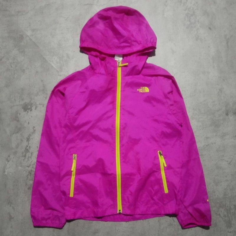 jaket outdoor hiking gunung tnf pink bekas