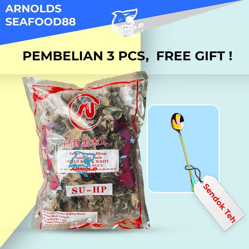 

Miliki - Jamur Kuping Hitam Putih 1 KG / White Back Fungus SUHP1 Brand .,