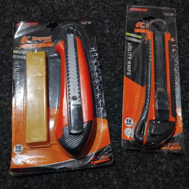 

pisau cutter merk kapusi cutter berkualitas / set pisau cutter 10pcs / cutter murah YSK
