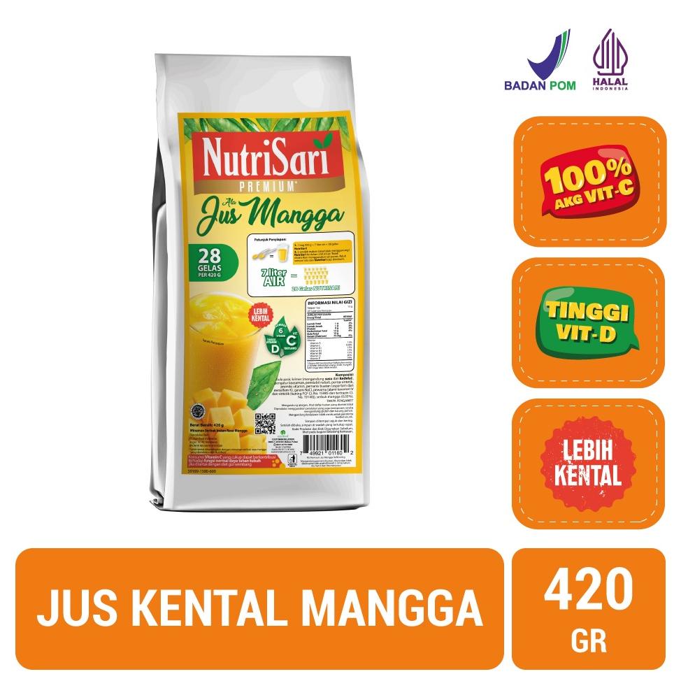 

New - NutriSari Jus Mangga 420g - Minuman Juice Kental Rasa Mangga Asli Vitamin C ,,