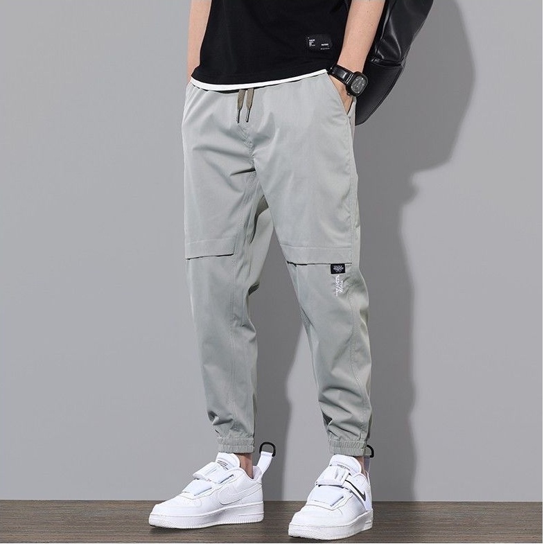 Celana Crop Lancip Santai Trendi Gaya Korea