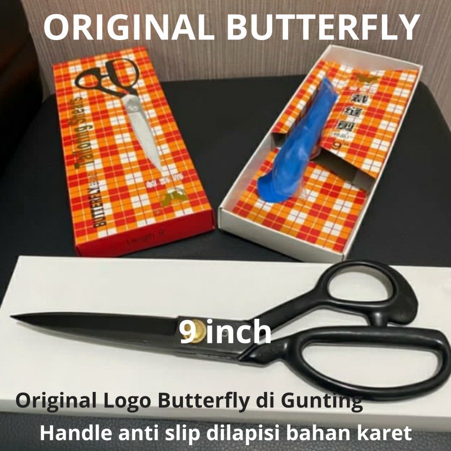 

Butterfly Gunting Kain 9 Inch Bahan Baja Tailng Shears