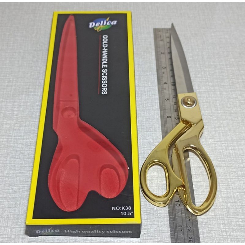 

Gunting Kain Delica K38 Pegangan Emas