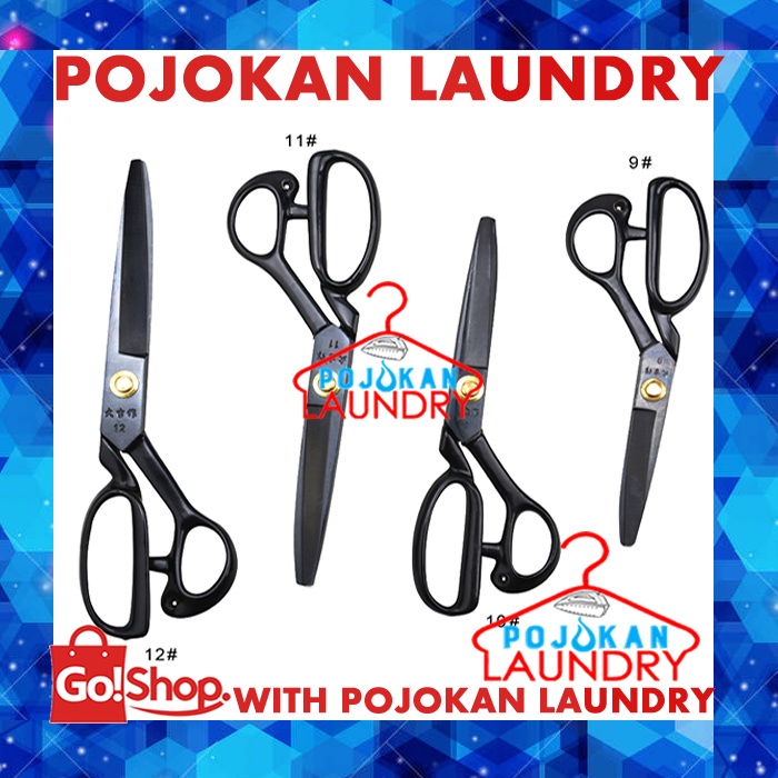 

Gunting Potong Bahan Kain Merek Baludan 10 Inch / Gunting Baludan 10 Inch/ Da Ji 10