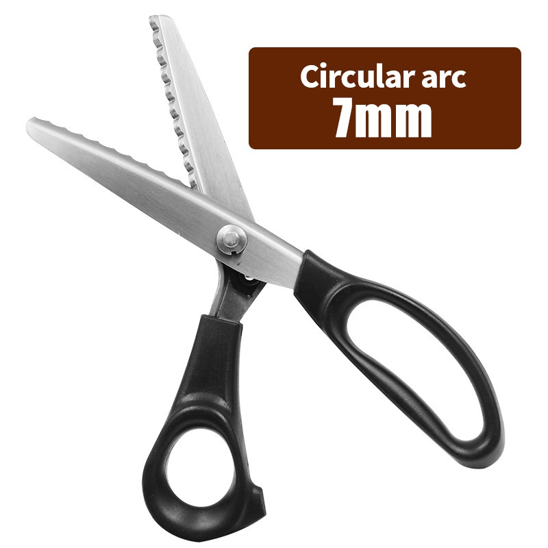 

Gunting Gelombang Kain / Gunting Gerigi Kain / Gunting Bahan Kain Zigzag Stainless Steal 9