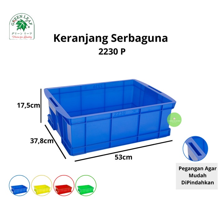 Promo Green Leaf Container / Keranjang Industri 2230 P