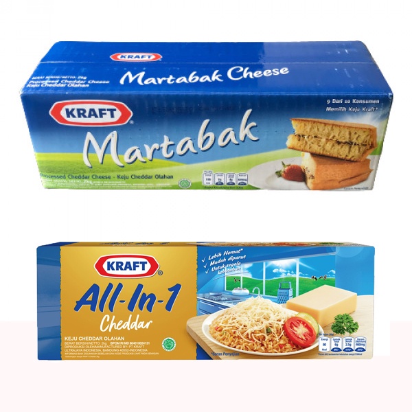 

Keju kraft all in one 2kg / keju kraft martabak 2kg / keju kraft 2kg