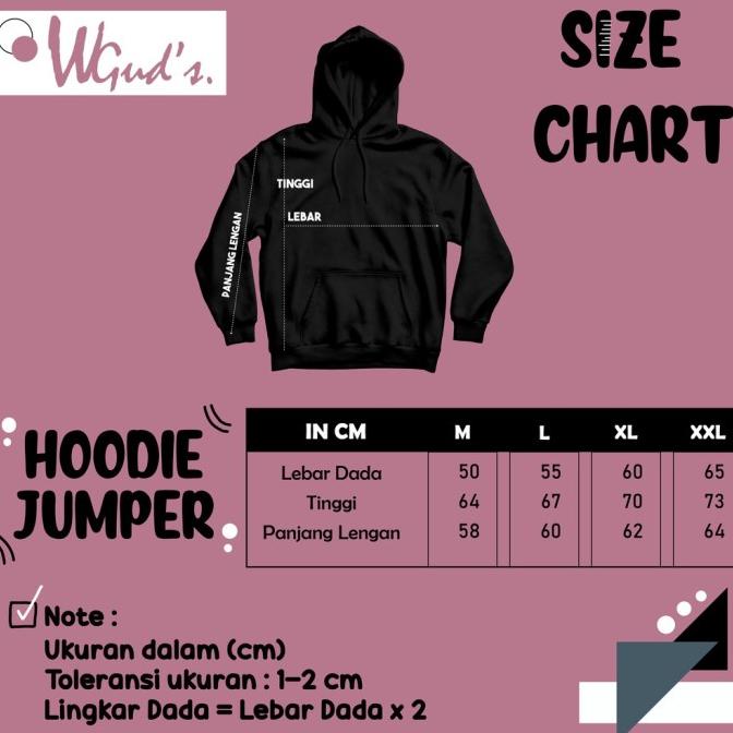 Wgud'S Hoodie Jumper Good Vibes [Sablon Dtf] Unisex Pria & Wanita Ohmymarketid