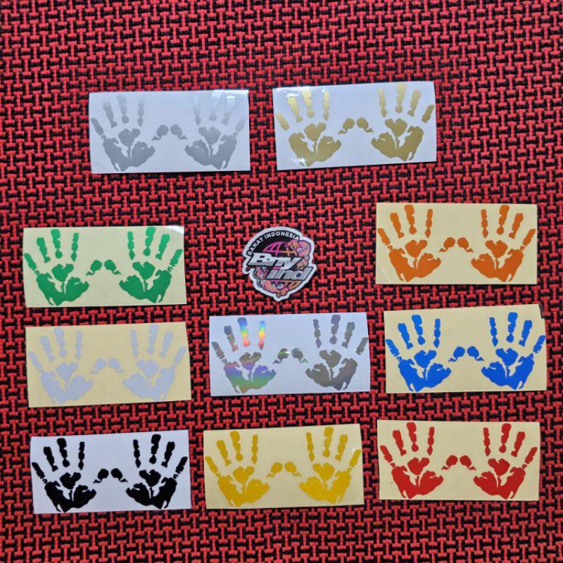 

Stiker Sticker Tangan Sepasang Cutting