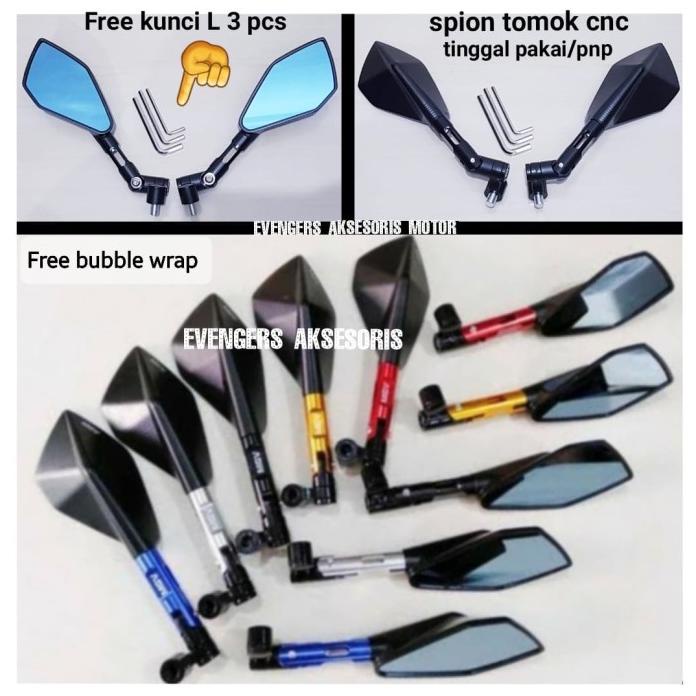 Baru Spion Tomok Cnc Variasi Motor Nmax Old/N Max /Aerox 155 Old/ Ori