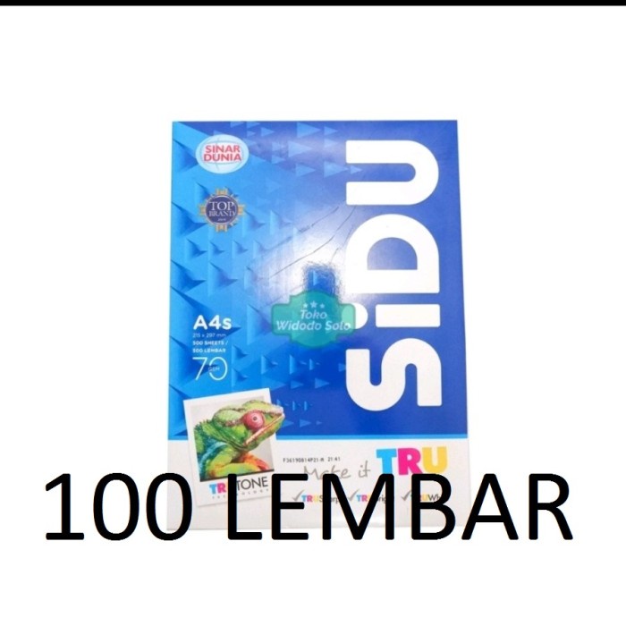 

HVS Sinar Dunia A4s 70gram 100 Lembar Harga Rim2an