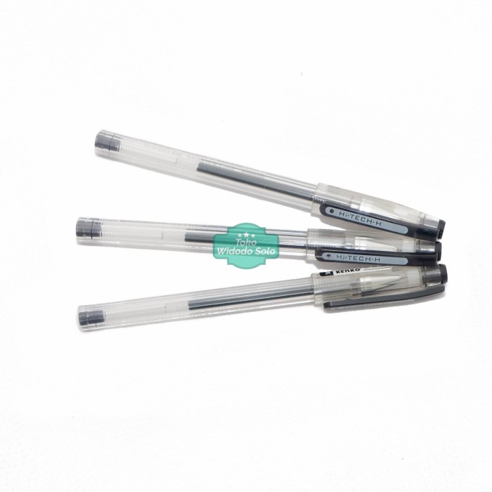 

Pulpen Kenko Hi Tech H 0,28mm Hitam Bolpoin Ballpoint Gel Pen Black