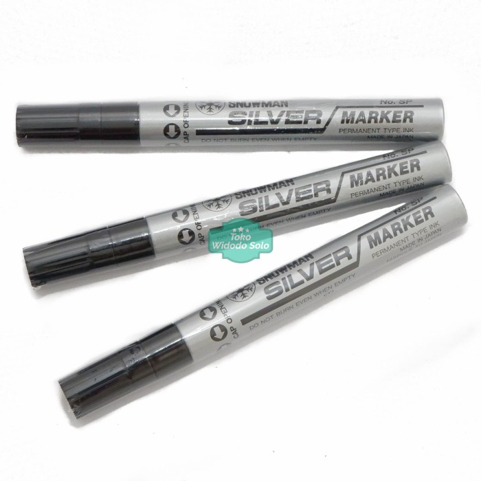 

Spidol Permanen Besar Perak SP 12 Snowman Paint Marker Silver