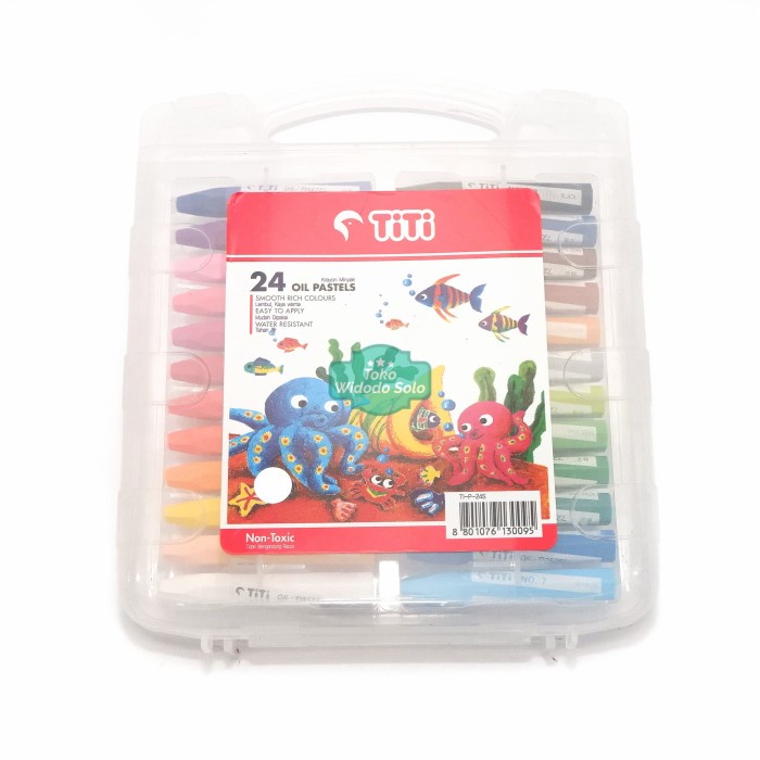 

Crayon Titi 24 Warna Oil Pastels 24 Colors TI P 24S Non Toxic Ecer