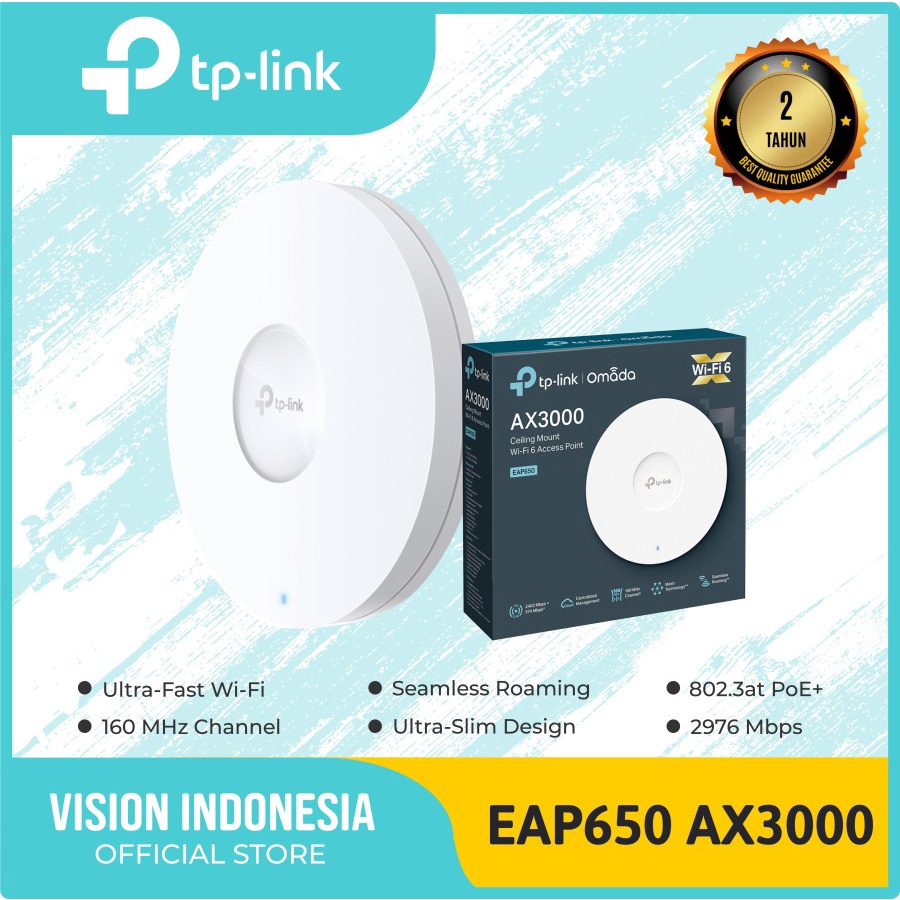 Tp-Link EAP650 AX3000 Ceiling Mount WiFi 6 Access Point