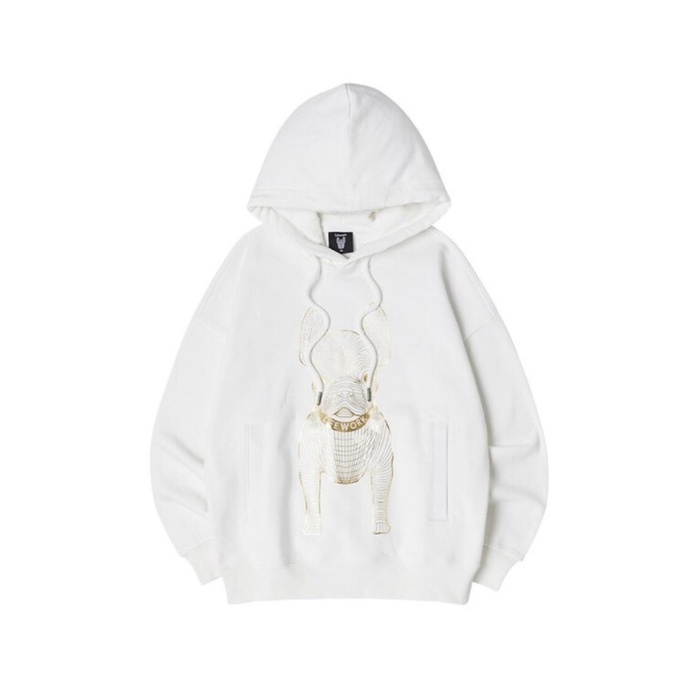 Lifework Gold Big Radog Hoodie White