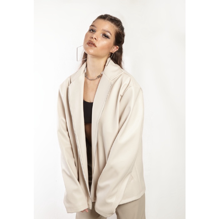 Ocwa Jwow Blazer Jacket Cream