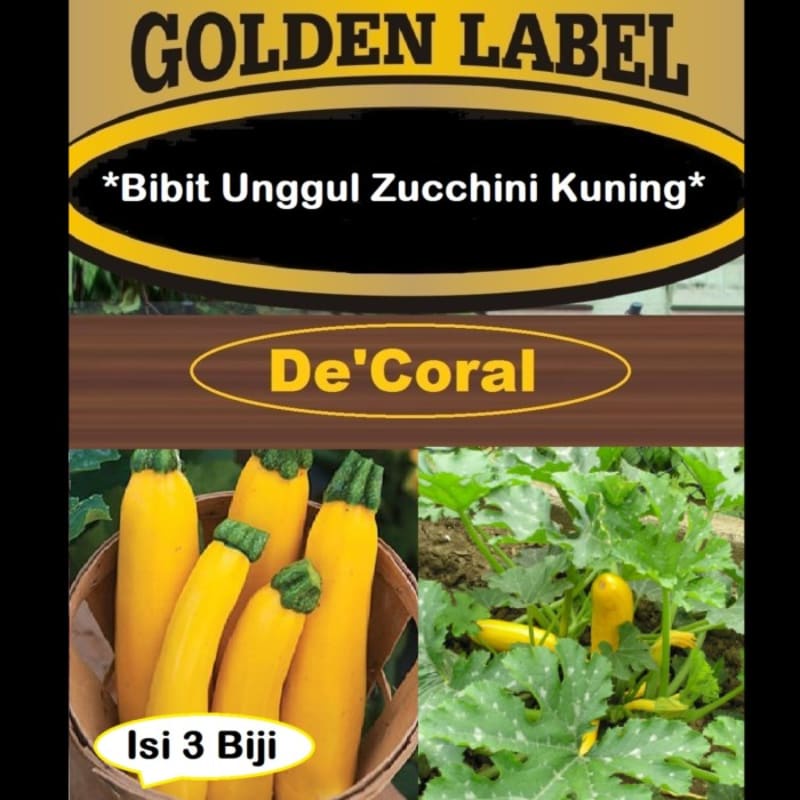 Bibit Unggul Zucchini Kuning | Benih Zucchini Kuning