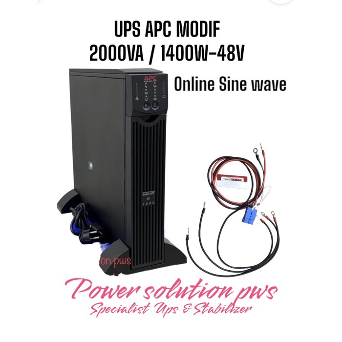 UPS APC MODIF 2000Va / 1400W - 48V Online Sine wave. SURT2000XLI MODIF