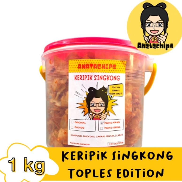 

Terjangkau KERIPIK SINGKONG BALADO ANATA TOPLES UK. 1 KG