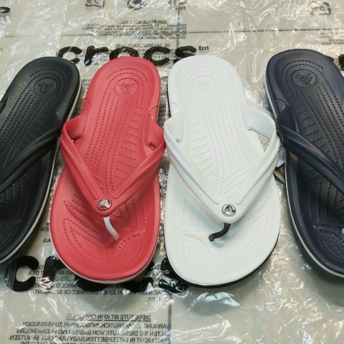 Ready Stock New Sandal Jepit Pria Original Crocs Band Flip