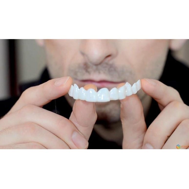 Model Baru ~Gigi Palsu Snap On Smile ORIGINAL SEPASANG ATAS + BAWAH SNAP ON SMILE GIGI PALSU TER 100