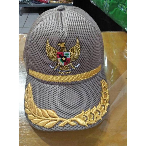 topi garuda jaring padi kapas