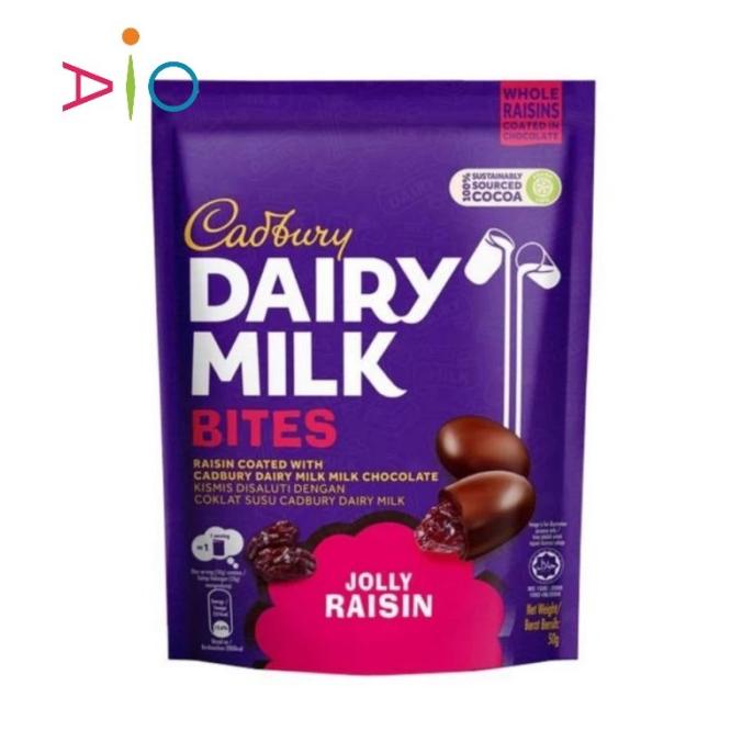 

CADBURY Dairy Milk Bites 50g [ Merry Almond | Happy Hazelnut | Jolly R