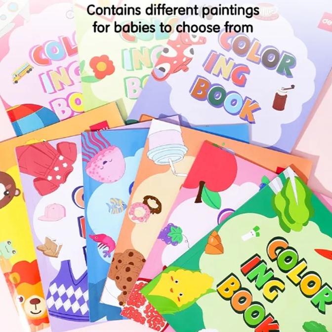 

BARANG TERBARU !!! DELI PAINTING COLORING BOOK BUKU GAMBAR MEWARNAI AKTIVITAS ANAK - TERLARIS