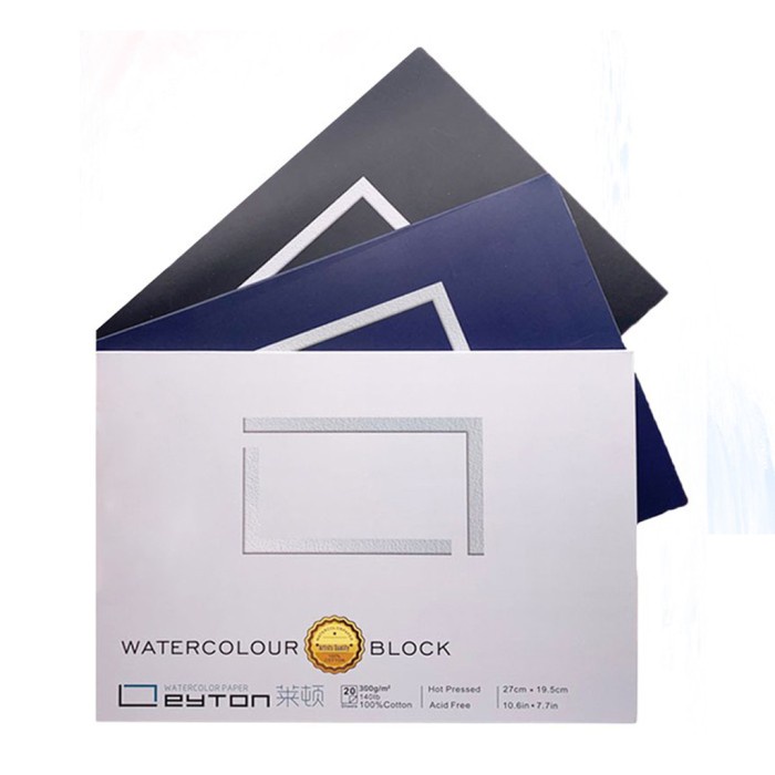 

LEYTON WATERCOLOR BLOCK COTTON 300GSM 27x19.5CM