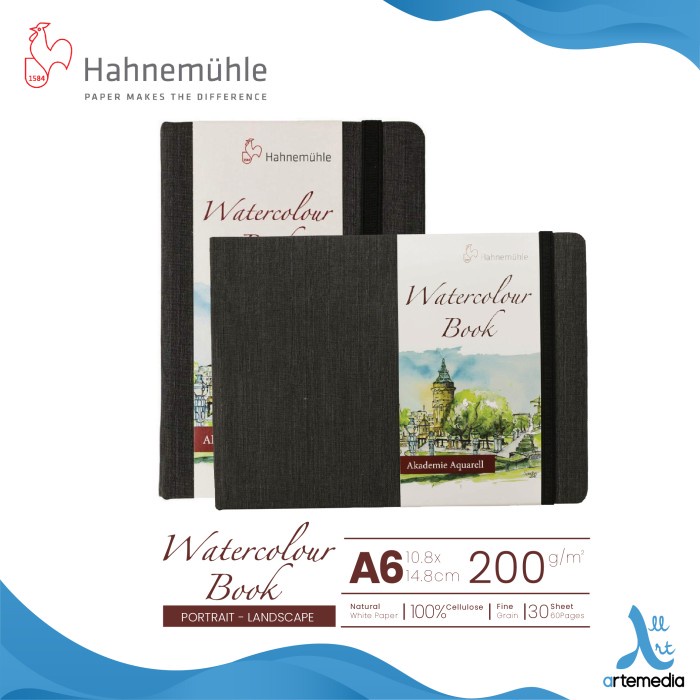 

Kertas Cat Air Hahnemuhle A6 Watercolor Paper Sketchbook