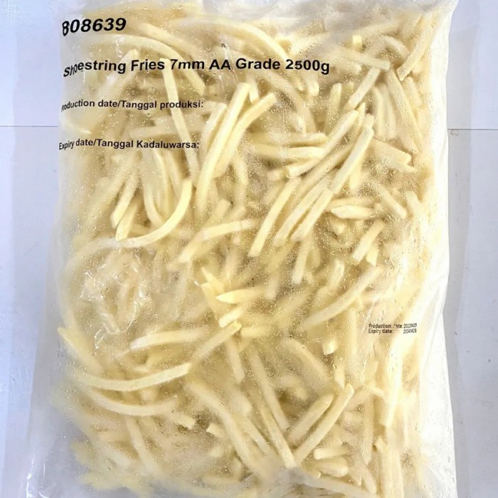 

Aviko Kentang Shoestring 2.5kg Curah