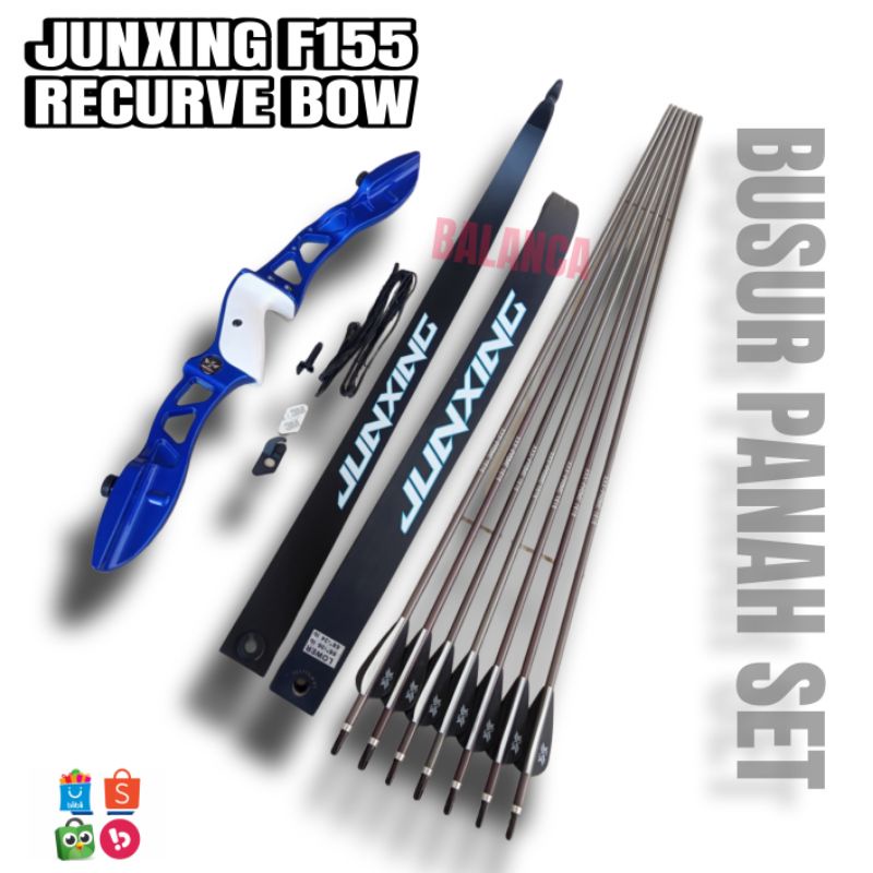 Busur Panah Junxing F155 - Recurve / Standard Bow Set