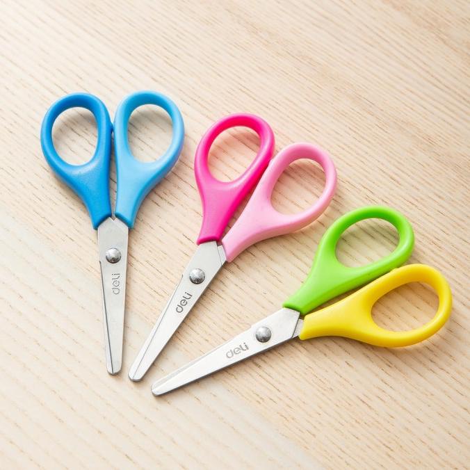 

BARANG TERBARU !!! DELI ED60100 STAINLESS STEEL SCHOOL SCISSOR GUNTING ANAK UJUNG TUMPUL - TERLARIS