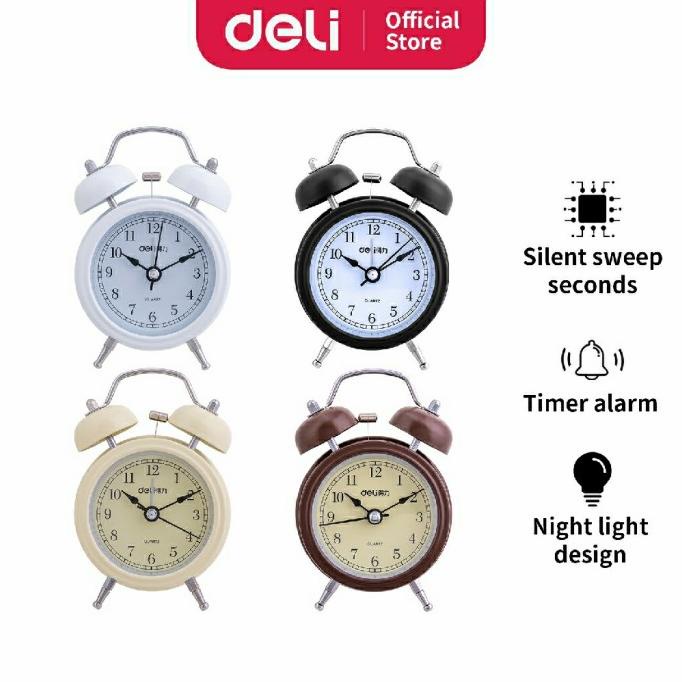 

BARANG TERBARU !!! DELI 9024 VINTAGE ALARM CLOCK JAM WEKER BEKER JADUL - TERLARIS