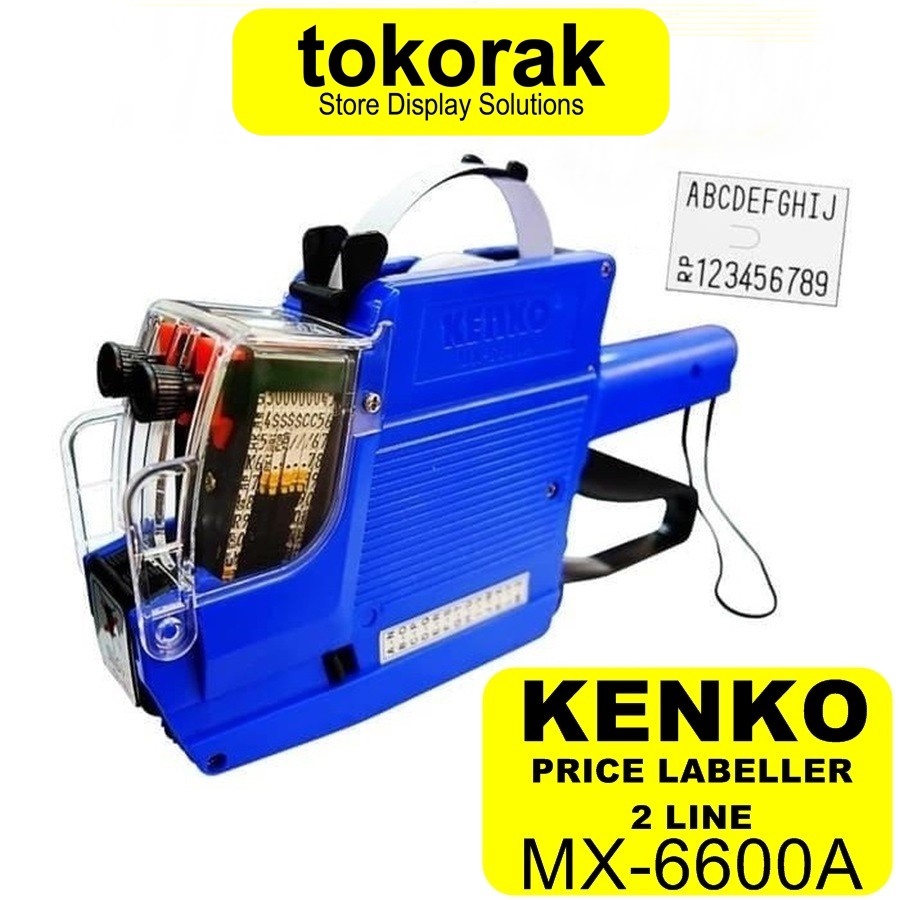 

Price Labeller Mx-6600A Kenko Mesin Alat Label Harga 2 Baris