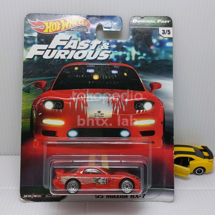✅COD Hot Wheels Premium 95 Mazda Rx-7 Original Fast Fast  Furious Berkualitas