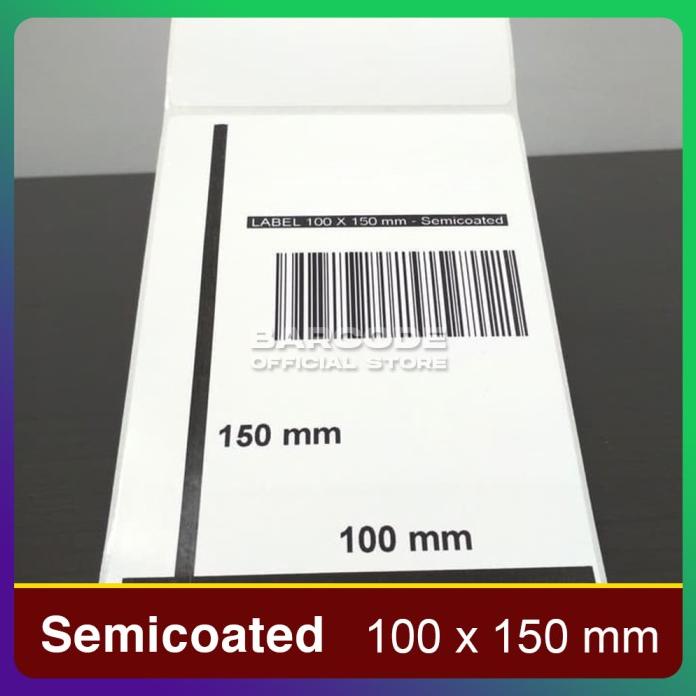 

Asli 100X150Mm 1Line 375 Pcs Core1 "Gap2Mm,Semicoated Label Bare Sticker Free Ongkir