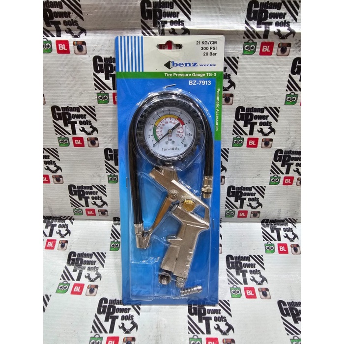 Promo Tire Inflator Air Pressure Gun Unkuran Angin