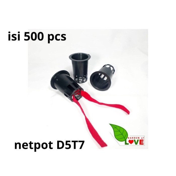 ( Paket 500 Pcs) Netpot 7Cm Tinggi Hitam Diameter 5Cm Tebal Murah