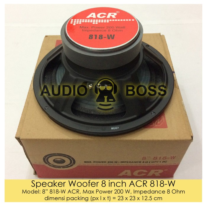 Promo Speaker Woofer 8 Inch Acr 818-W / Speaker Woofer Acr 8" 818 200W