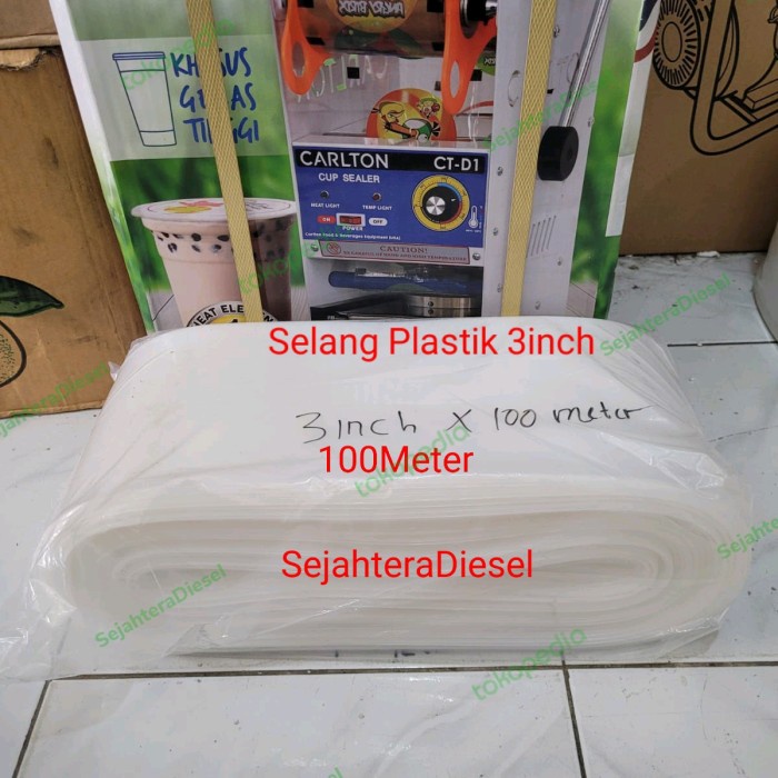 SELANG PLASTIK 3INCH( 100METER )POMPA AIR SAWAH IRIGASI/SELANG BUANG