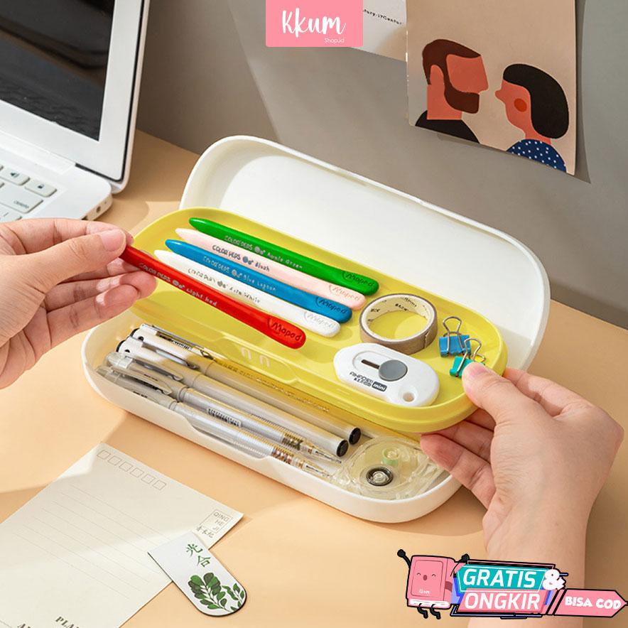 

Kotak alat tulis 2 tingkat/ Pencil case aesthetic cute serbaguna