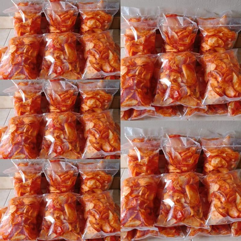 

Keripik Singkong Bulat Pedas Manis 150 gr