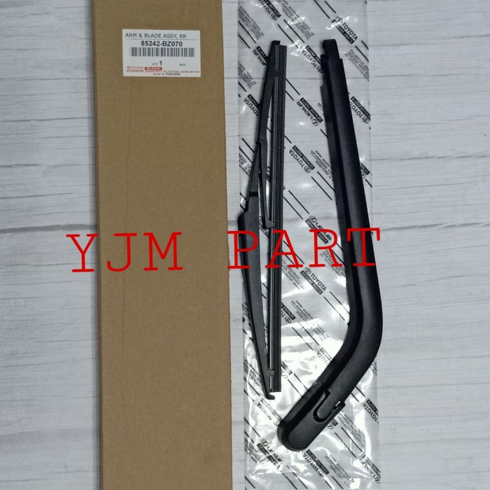 Wiper Blade Rear+Arm Assy Set New Rush 2018Up-New Terios 2018 Original Termurah