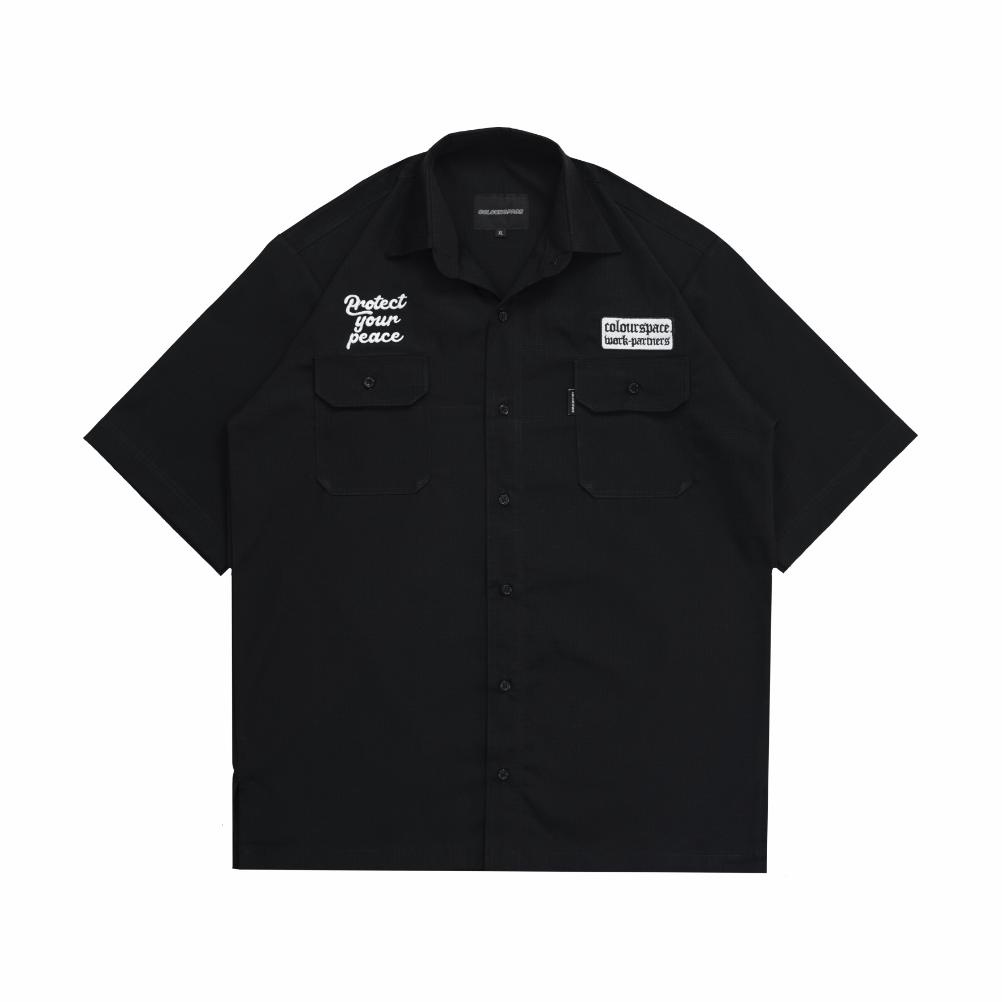 NEW ARRIVAL WORKSHIRT COLOURSPACE - STEEVE - BLACK