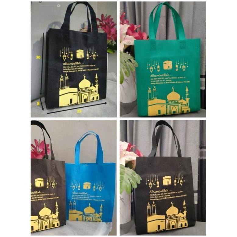 

Best! 1 lusin ( isi 12 pcs ) Tas Press souvenir oleh-oleh haji umroh .,