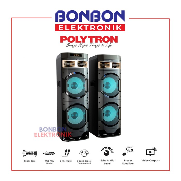 Ready Polytron Speaker PAS-10D28
